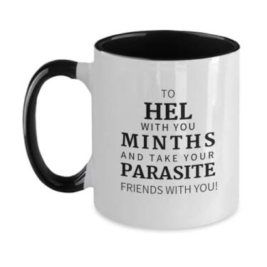 Imagem de Generic Caneca de café de microbiologia, ideia de presente de parasitologia, ideia de presente de biologia molecular, caneca de graduação de ecologia em dois tons 325 ml feminino/masculino, preta