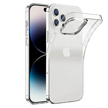 Imagem de Capa Astra para iPhone 14 Pro Max transparente de 6,7 polegadas, não amarela, antiarranhões, ajuste fino, antiderrapante, amortecedora, à prova de choque (pacote com 1)
