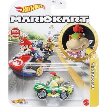 Imagem de Hot Wheels Mario Kart Bowser Jr. in Flame Flyer Kart Mariokart