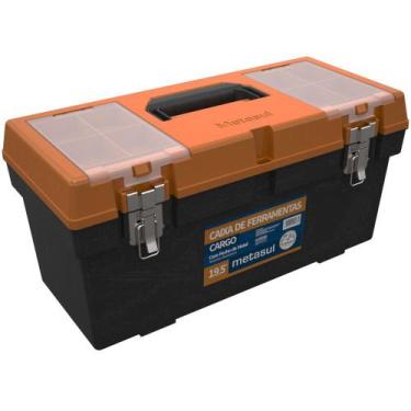 Imagem de Caixa plástica para ferramentas 19,5" com bandeja - Cargo - Metasul