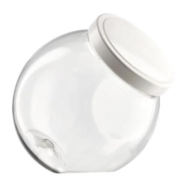 Imagem de Pote Baleiro 1 Litro Com Tampa Pote Plástico Multiuso (BRANCO)