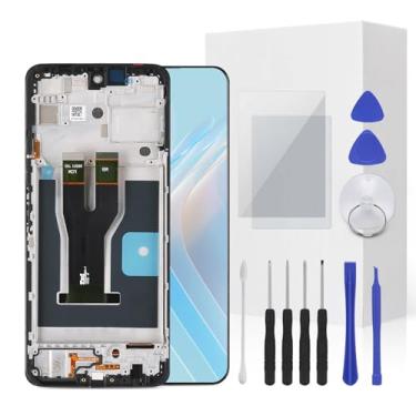 Imagem de JENCYFU Kit de substituição para tela Boost Celero 5G Plus Full LCD Screen Display Touch Digitalizador Montagem de quadro completo com ferramenta de reparo para Model Boost Celero 5G+ 7 polegadas