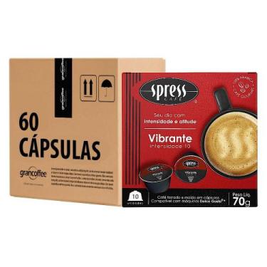 Imagem de Kit Spress Café Vibrante Cápsulas Compatível Dolce Gusto 60 Unidades