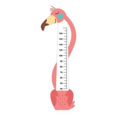 Imagem de Régua de Crescimento Adesivo Flamingo 200 cm Altura - Império da Impre