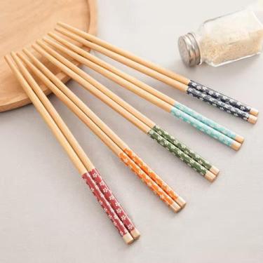 Imagem de Hashi Kit Hashi Japonês Hashi para Alimentos Kit 5 Unidades - Art Hous