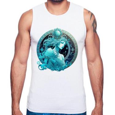 Imagem de Regata Aquário Sígno - Foca na Moda, Branco, G