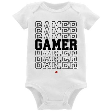 Imagem de Body Bebê Gamer - Foca na Moda, Branco, GG