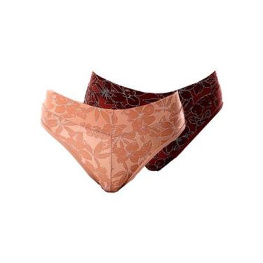 Imagem de Kit com 2 Calcinhas Alta Olimpo Demillus 26639 Colorido, Bege, EG