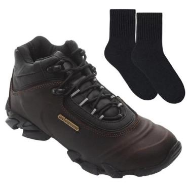 Imagem de Kit Bota Bull Terrier Attack II Masculina + Par de Meia, Burnet, 41