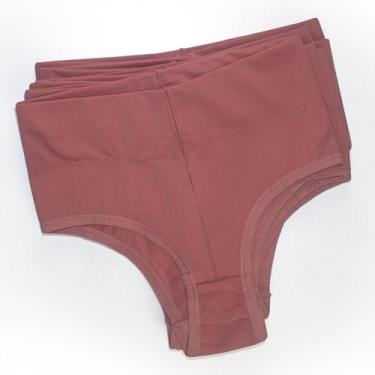 Imagem de Kit 5 Calcinha Cós Alto De Alta Compressão Pós Parto Feminina - Empóri