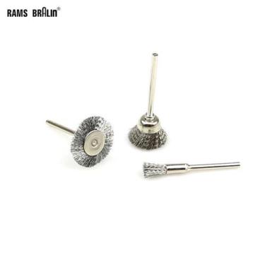 Imagem de kit escova de aço para micro retifica -06 peças - E-San