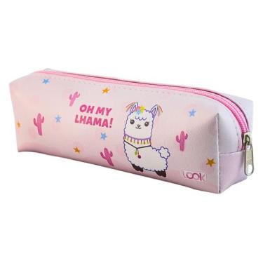 Imagem de Estojo Escolar Infantil Feminino Simples 1 Divisória Estampado - Look,