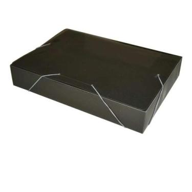 Imagem de Kit Com 10 Pasta Aba Elastica Plastica Oficio 55mm Fume - ACP