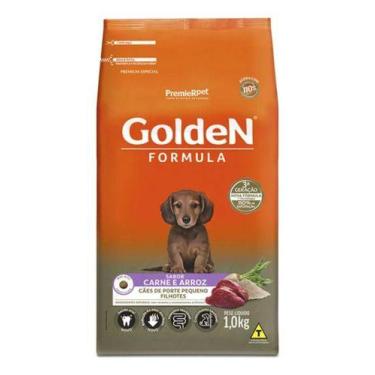 Imagem de Ração Golden Mini Bits Cães Filhotes Sabor Carne E Arroz 1kg - Premier