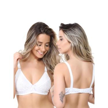 Imagem de Sutiã Reforçado Com Detalhe Em Renda - D Menina Lingerie, Branco, GG