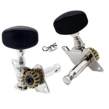 Imagem de Kit 4 Tarraxas Para Ukulele Royal Kl Music Preta