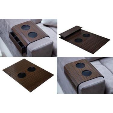 Imagem de Kit bandeja bp 1 p/ copo e 1 p/ controle - 3 mm - LC Marques, iMBUIA