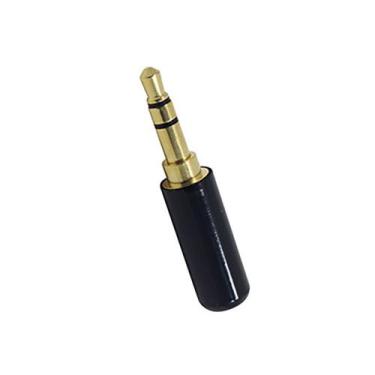 Imagem de Kit 10 Plug P2 Stereo 4MM Profissional Gold Preto - TBLACK