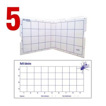 Imagem de Refil 450x220mm Armadilha Luminosa Mata Mosca Mosquito c/ 5 unidades -