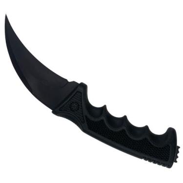 Imagem de Faca Cs Go Black Esportiva Tática Karambit  c/ Bainha Rígida - Xingu, 