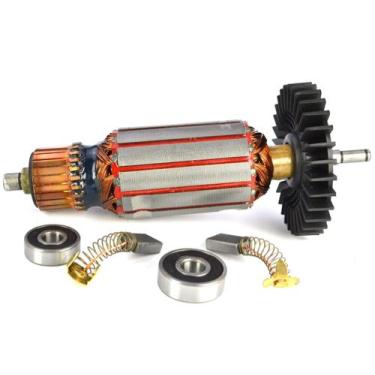 Imagem de Induzido Com Rolamento e Carvão P/ Makita 4100nh2 / Ns 110 / 127v - Bo