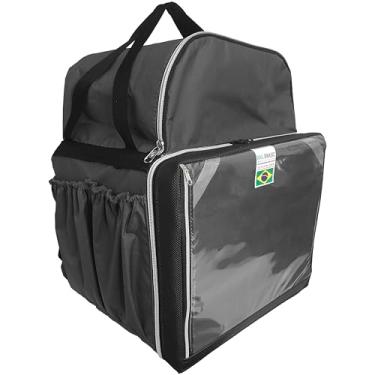 Imagem de Mochila Bag Térmica Delivery Aplicativos Com Isopor Laminado - Preta