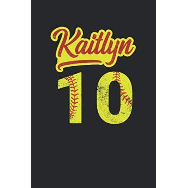 Imagem de Kaitlyn 10: Softball Grid/Graph Paper Notebook for Catcher/Pitcher Girls Training Journal at Sports, High School, College, University