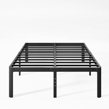 Imagem de Nordicbed Estrutura de Cama de Metal de 40,64 cm de Alta Resistência, sem Ruído, Fácil Montagem, Preta