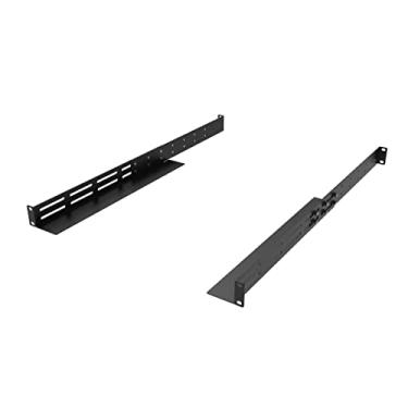 Imagem de QiaoYoubang 1U Universal Rack Mount Rails- 4-Post Server Rack Shelf Rail 16-29 inches Adjustable Depth for APC HP IBM DELL Compaq
