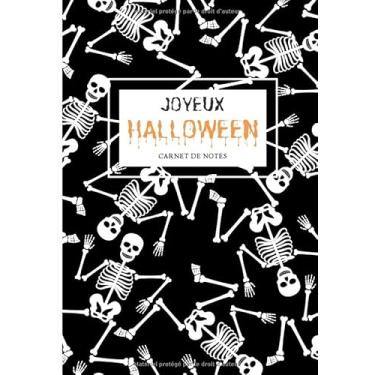 Imagem de Joyeux Halloween Carnet de Notes: Le plus effrayant des carnets de notes. Feuilles lignées avec citrouilles discrètes en fond.