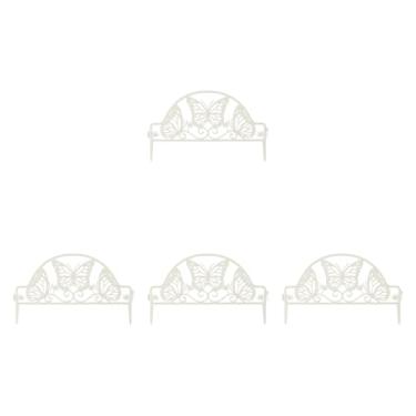 Imagem de WeiLaiKeQi 4Pcs Painéis de cerca de jardim decorativos Cerca de fronteira para animais de estimação Cerca de estacas de fazenda Cerca de barreira para animais de