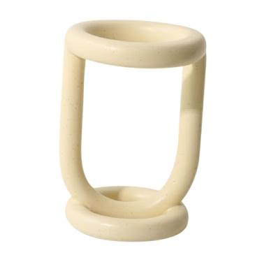 Imagem de Bothyi Suporte para escova de dentes Organizador de escova de dentes elétrica Base antiderrapante Organizador de banheiro Pincel de maquiagem Rack de, Amarelo