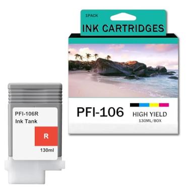 Imagem de Reposição de tanque de tinta PFI-106 remanufaturado para impressora Canon iPF-6400 iPF-6400S iPF-6410 iPF-6450 iPF-6460 iPF-6410s, 12 cores, refil de cartucho de tinta de 130 ml, pacote R-1