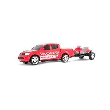 Imagem de Roma Jensen Br, Roma Brinquedos Caminhonete Pick-Up RX Resgate, 41,0 cm, Cor Vermelho