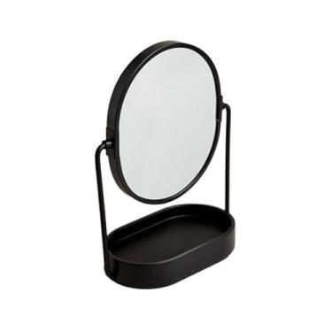 Imagem de Espelho de maquiagem Luz de luxo com bandeja espelho do banheiro espelho de maquiagem desktop estilo vertical espelho de beleza Espelho de penteadeira de mesa