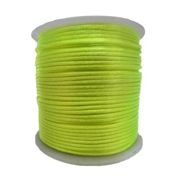 Imagem de Rolo Cordão Fio De Cetim Seda Rabo De Rato 1mm 50m - ArtePunto, Amarel