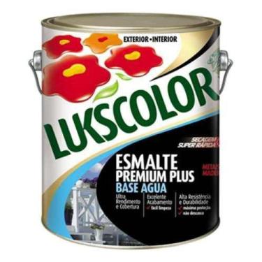 Imagem de Tinta Esmalte Brilhante Base Água Branco 3.600l Lukscolor