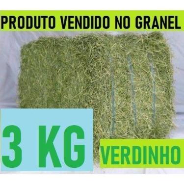 Imagem de 3 KG Feno Tifton 85 Verdinho Para Porquinho da India, Coelho E Roedore