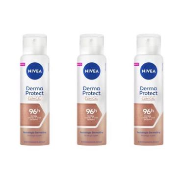 Imagem de Kit 3 Antitranspirante Nivea Derma Protect Clinical 150 Ml