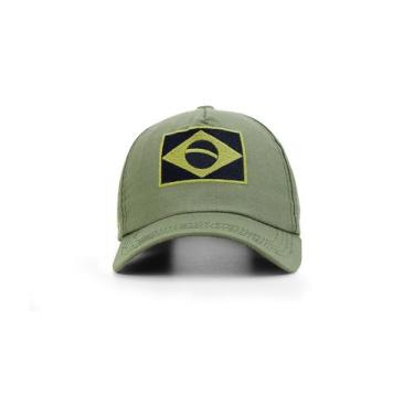 Imagem de Boné Militar Tatico Camuflado Patriota com Bordado Brasil - Safo, Verd