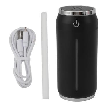 Imagem de Mini Umidificador de Carros, Mini -idificador Portátil Com 7 Cores Luz para um Mini -idificador de Quarto de Mesa de Escritório Com Uma Função de Desligamento Cronometrado (Preto)