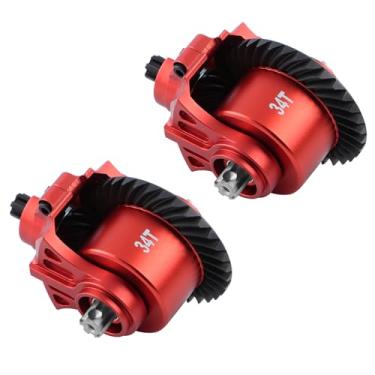 Imagem de GIXCEL Steel Front Rear Diff Upgrade Set, 34T Transmission Module Set Main Gear for ARRMA 1/10 Granite SENTON Big Rock VORTEKS 1/8 Infraction Typhon Vendetta 3S RC Truck Models, Replace ARA210007
