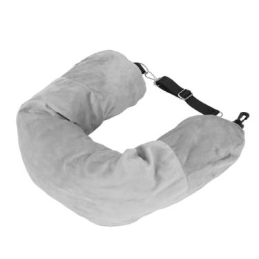 Imagem de Travesseiro de Pescoço de Viagem, Bolsa de Armazenamento de Travesseiro Macio de Tecido Macio para Viagem de Negócios