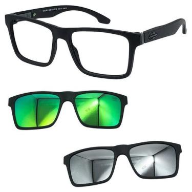 Imagem de Oculos Mormaii Swap NG 2 6153 AFE com 2 Clipon Verde e Prata, Verde, P