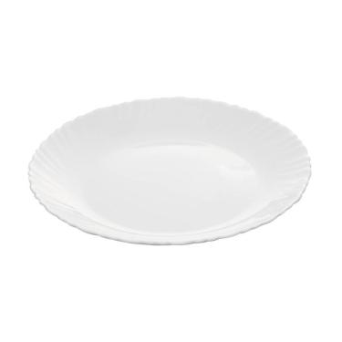 Imagem de Prato Raso Nevada 26,5cm Branco Vidro Opalino