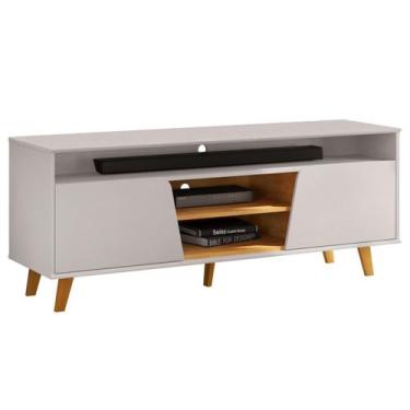 Imagem de Rack Para Sala de Estar TV 60 Pol Pés Retrô Eva D05 Bali Cedro - Lyam 