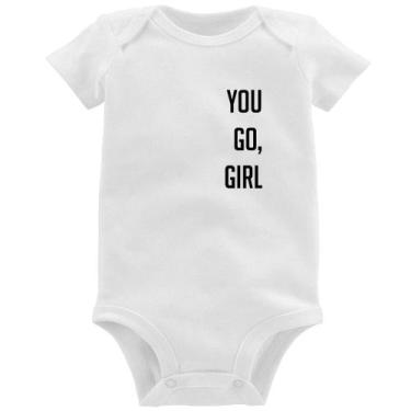 Imagem de Body Bebê You go girl - Foca na Moda, Branco, G
