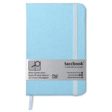 Imagem de Caderneta Quadriculada taccbook Azul (pastel) 9x14 Ríg.