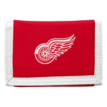 Imagem de Littlearth Carteira Detroit Red Wings NHL com três dobras, Cor do time, 3.5" X 5"