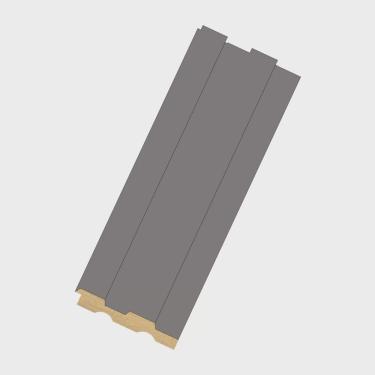 Imagem de Revestimento de Parede Painel Ripado 270cm X 10,5cmx 15mm Moldufama Cinza